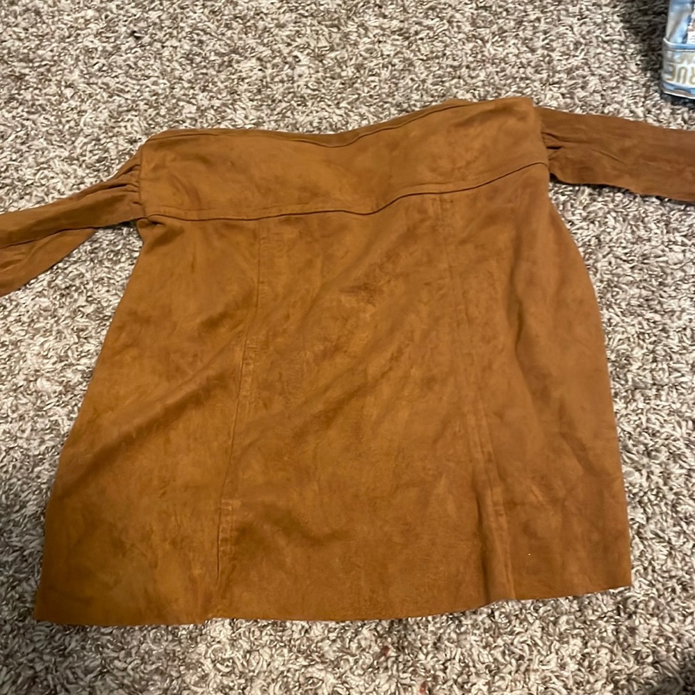 Brown soft skirt, size S